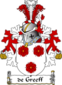Dutch Coat of Arms for de Greeff