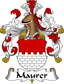 German Wappen Coat of Arms for Maurer