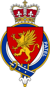 Families of Britain Coat of Arms Badge for: Patel or Batel (Scotland)