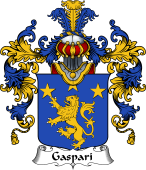 Italian Family Coat of Arms (v.25b) Gaspari