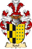 v.23 Coat of Family Arms from Germany for Ketel