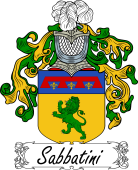 Araldica Italiana Coat of arms used by the Italian family Sabbatini