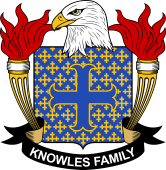 Coat of arms used by the Knowles family in the United States of America