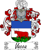 Araldica Italiana Coat of arms used by the Italian family Vacca