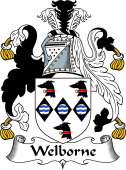 English Coat of Arms for Welborne or Welburn