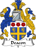 English Coat of Arms for the family Deacon