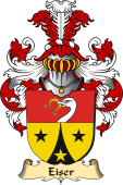 v.23 Coat of Family Arms from Germany for Eiser