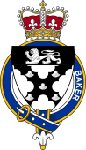 Families of Britain Coat of Arms Badge for: Baker (England)