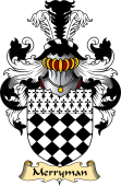 English Coat of Arms (v.23) for the family Merryman