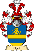 v.23 Coat of Family Arms from Germany for Fleck