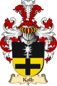 v.23 Coat of Family Arms from Germany for Kolb