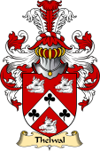 Welsh Family Coat of Arms (v.23) for Thelwal (of Plas-y-ward, Denbighshire)