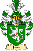 English Coat of Arms (v.23) for the family Jones III (Wales)
