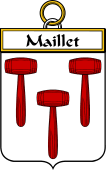 French Coat of Arms Badge for Maillet