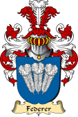 v.23 Coat of Family Arms from Germany for Federer