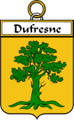French Coat of Arms Badge for Dufresne (Fresne du)