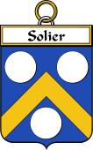French Coat of Arms Badge for Solier