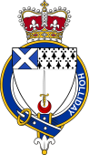 Families of Britain Coat of Arms Badge for: Holliday or Halliday (Scotland)