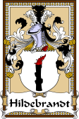 German Coat of Arms Wappen Bookplate  for Hildebrandt
