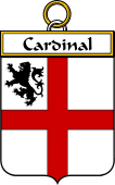 French Coat of Arms Badge for Cardinal