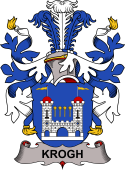 Coat of arms used by the Danish family Krogh