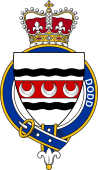 British Garter Coat of Arms for Dodd (England)