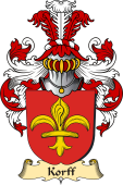 v.23 Coat of Family Arms from Germany for Korff