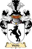 English Coat of Arms (v.23) for the family Wolfe