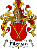 German Wappen Coat of Arms for Pilgram