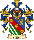 Italian Family Coat of Arms (v.25a) Gregori