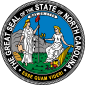 US State Seal for North Carolina 1893