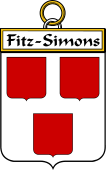 Irish Badge for Fitz-Simons