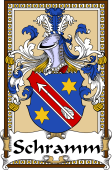 German Coat of Arms Wappen Bookplate  for Schramm
