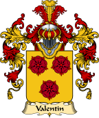 French Family Coat of Arms (v.25) Valentin