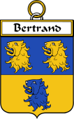 French Coat of Arms Badge for Bertrand