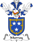 Coat of Arms from Scotland for Murray or Moray