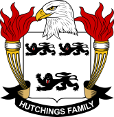 Coat of arms used by the Hutchings family in the United States of America