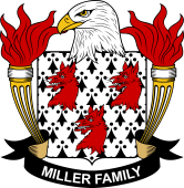 Coat of arms used by the Miller family in the United States of America