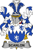 Irish Coat of Arms for Scanlon or O'Scanlan