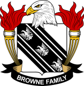 Coat of arms used by the Browne family in the United States of America