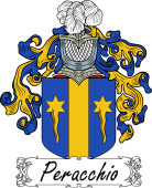 Araldica Italiana Coat of arms used by the Italian family Peracchio