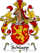 German Wappen Coat of Arms for Schlapp