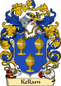 English or Welsh Family Coat of Arms (v.23) for Kellam (Danby, Yorkshire)