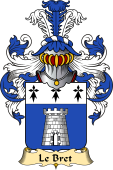 French Family Coat of Arms (v.23) for Bret (le)