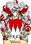 English or Welsh Family Coat of Arms (v.23) for Valence (Kent)