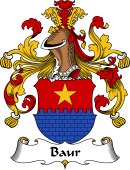 German Wappen Coat of Arms for Baur