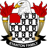 Coat of arms used by the Stanton family in the United States of America