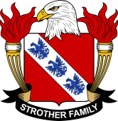 Coat of arms used by the Strother family in the United States of America