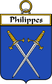 French Coat of Arms Badge for Philippes
