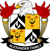 Coat of arms used by the Alexander family in the United States of America